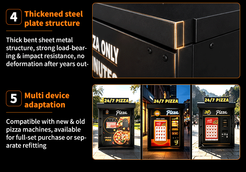 CYP12 Fully Automatic Pizza Vending Machine | Indoor & Outdoor 24H Unattended Pizza Dispenser