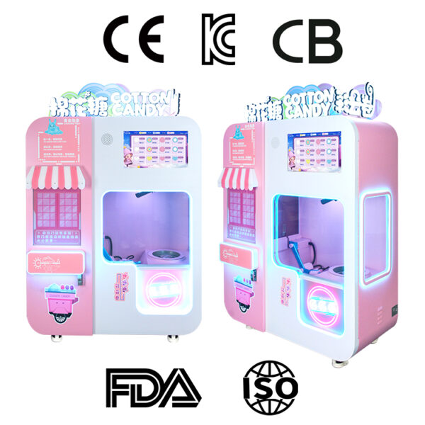 Cotton Candy Vending Machines-CT580mini Pink