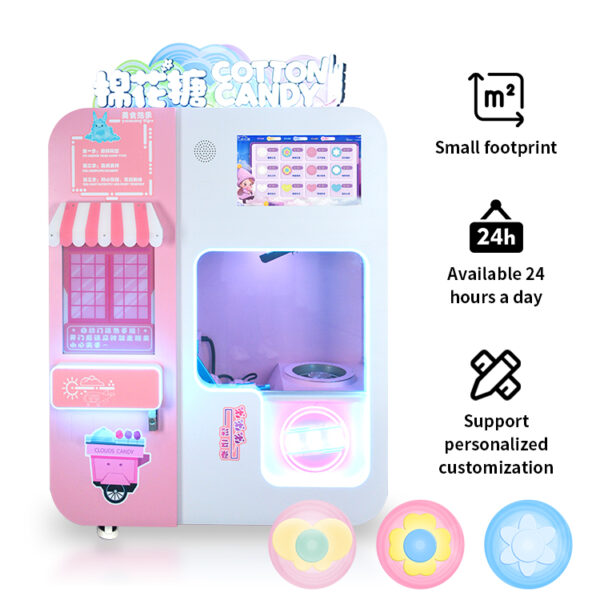 Cotton Candy Vending Machines-CT580mini Pink