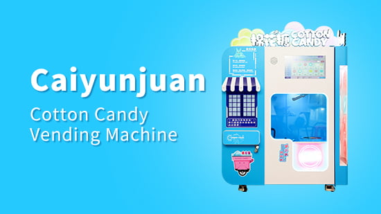 Cotton candy vending machine video cover