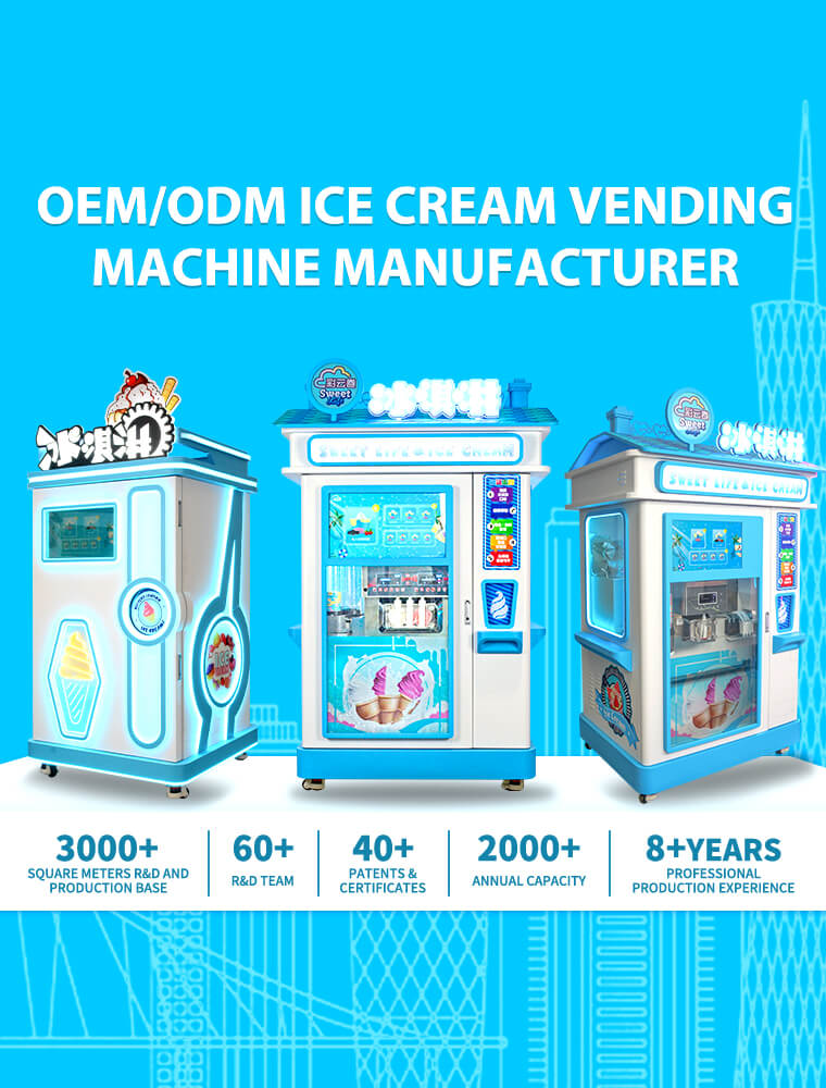 Ice cream machine banner