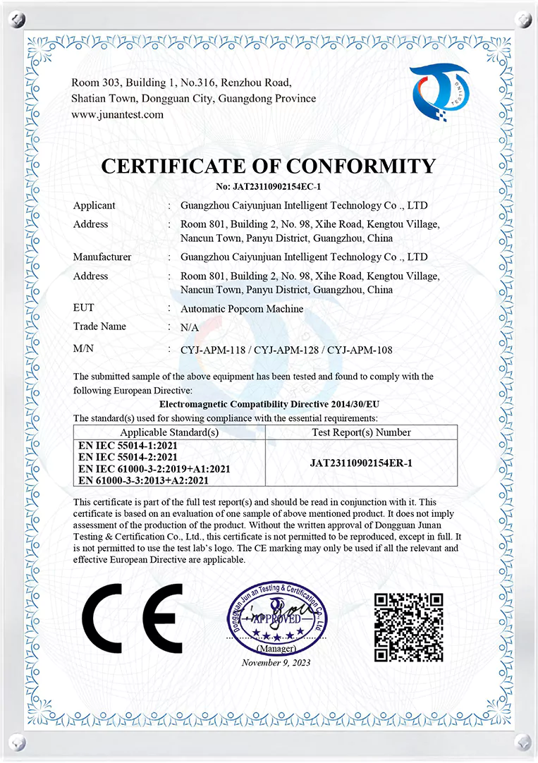 CYJ Certificate 11