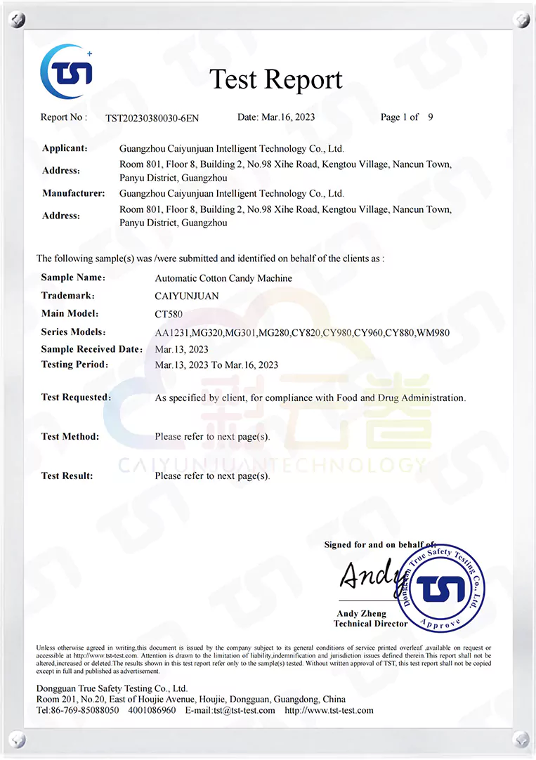 CYJ Certificate 15