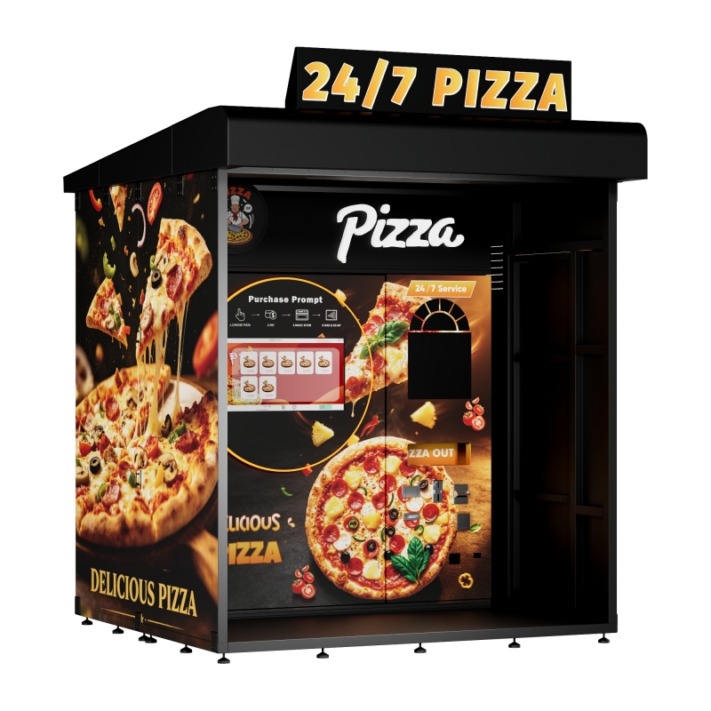 Fully Automatic Pizza Vending Machine with Rain Shelter House - Image 2