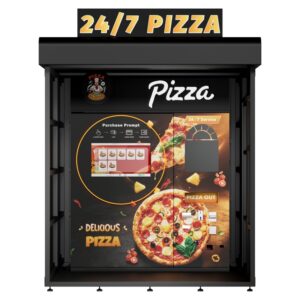 Fully Automatic Pizza Vending Machine with Rain Shelter House