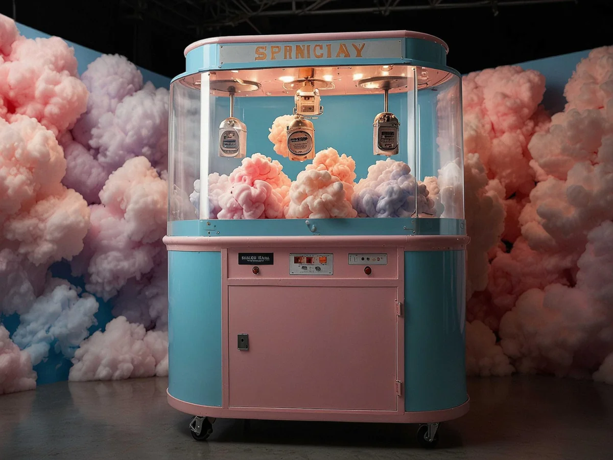 cotton candy vending machine Europe